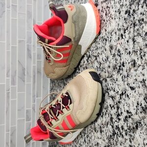 Tan Adidas ZX 1K Seasonality Beige Running Shoes sz 12 art H00429 trail hiking